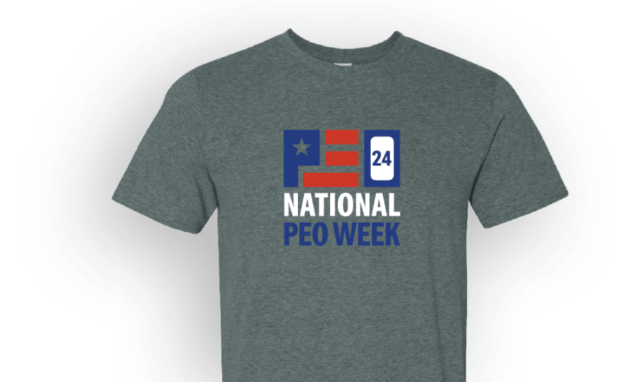 National PEO Week 2024 shirt available for in the store
