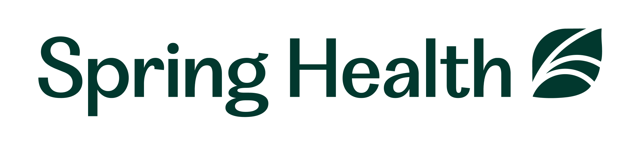 Spring Health Full Logo Winter Green